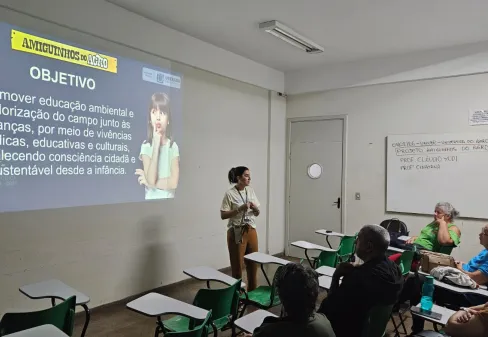 Representantes do Projeto Amiguinhos do Agro participam da Semana Pedagógica de Uberaba