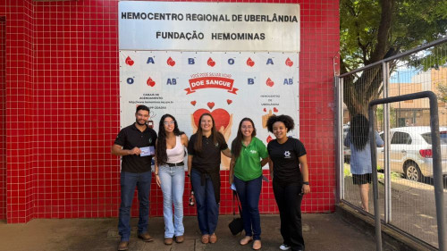 Alunos de Agronomia da Universidade do Agro realizam doação coletiva de sangue em Uberlândia